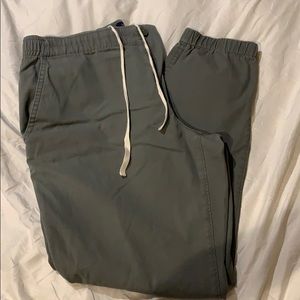 Men’s JCREW gray chino joggers size L
